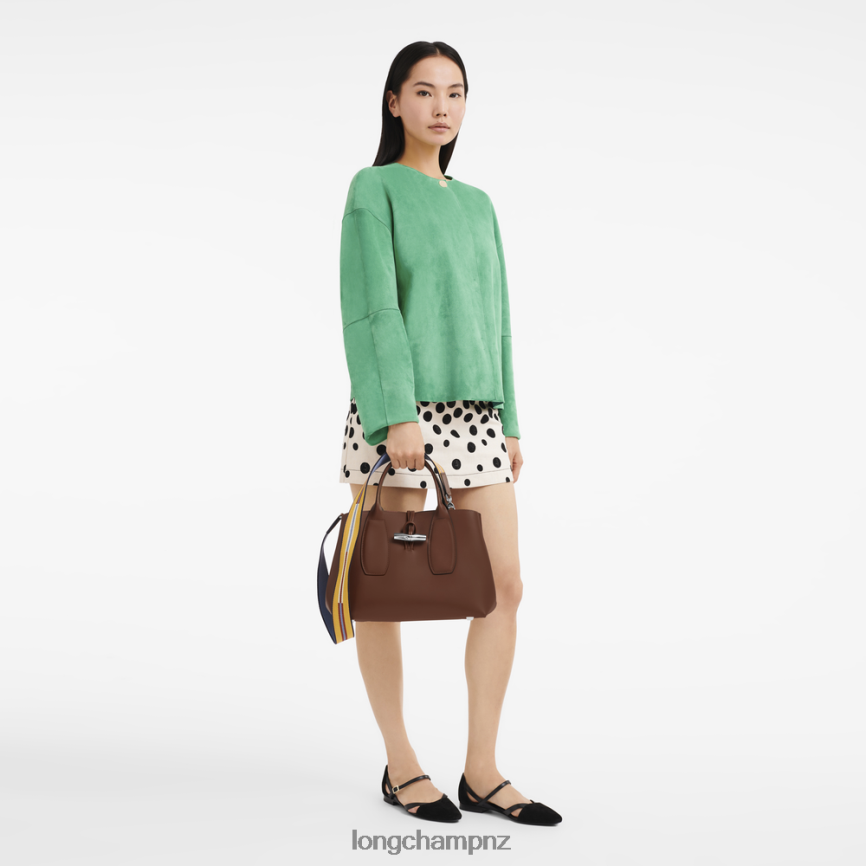 Women Ebony Longchamp Roseau Handbag Bags L0640897