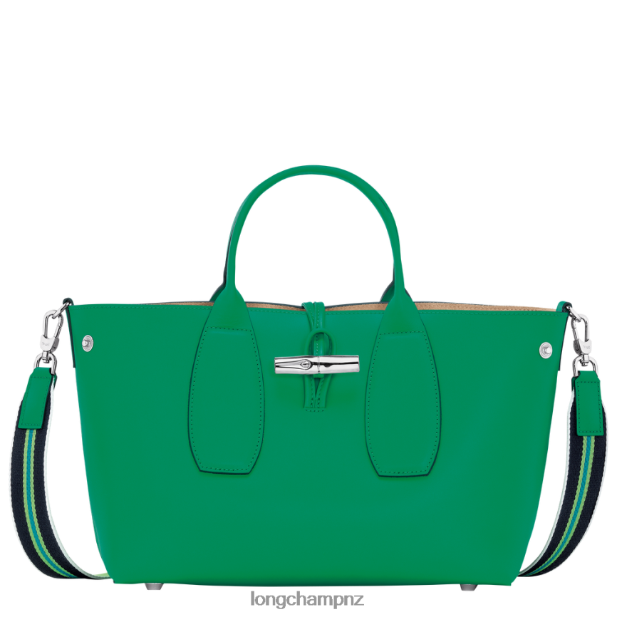 Women Grass/Green Light Longchamp Roseau Handbag Bags L0640898