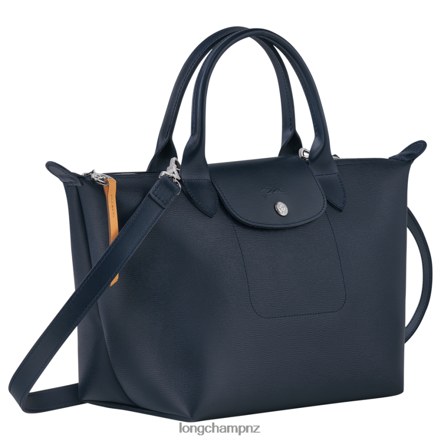 Women Navy Longchamp Le Pliage City Top handle bag Bags L0640888