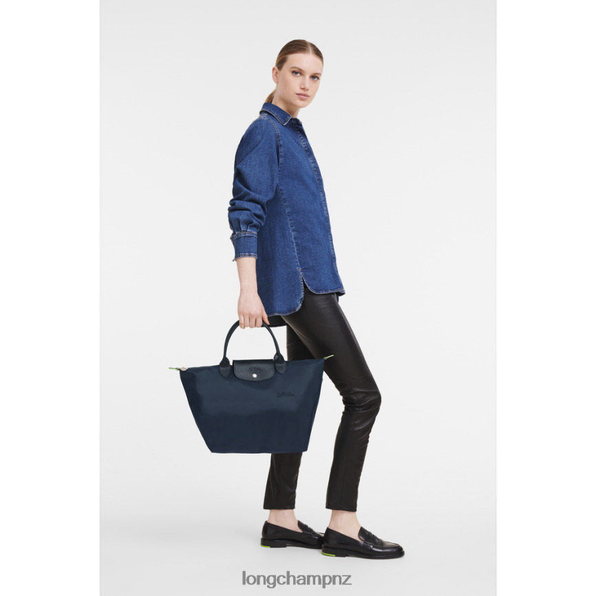 Women Navy Longchamp Le Pliage Green Handbag Bags L06408195