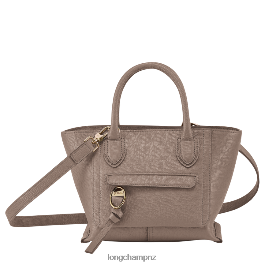 Women Taupe Longchamp Mailbox Handbag Bags L06408164