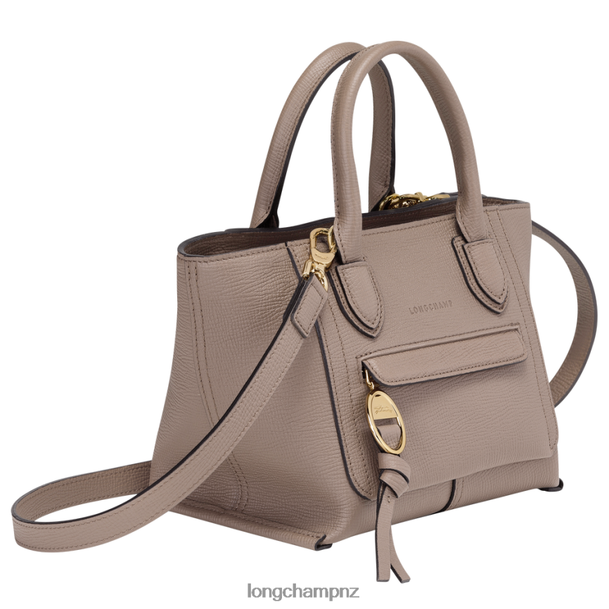Women Taupe Longchamp Mailbox Handbag Bags L06408164