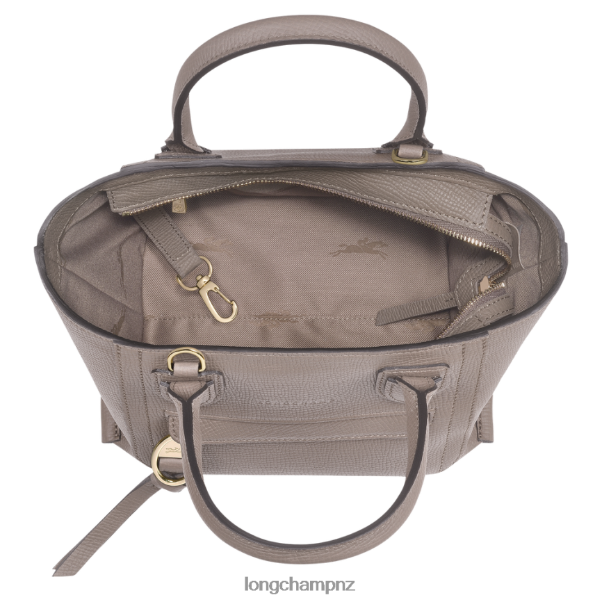Women Taupe Longchamp Mailbox Handbag Bags L06408164