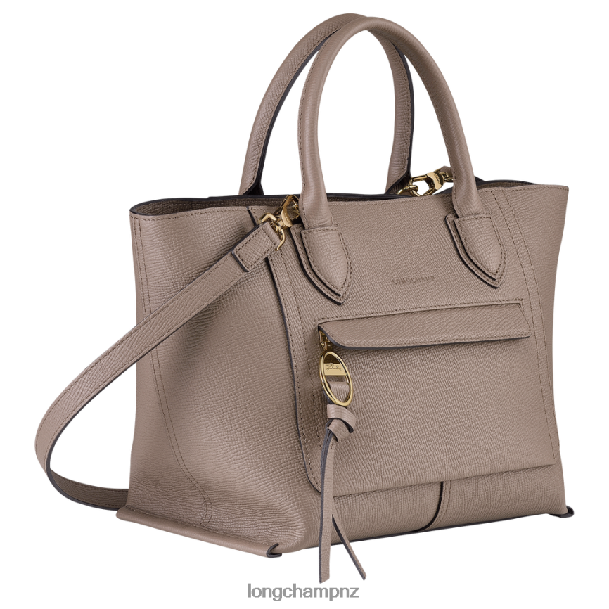 Women Taupe Longchamp Mailbox Handbag Bags L06408168