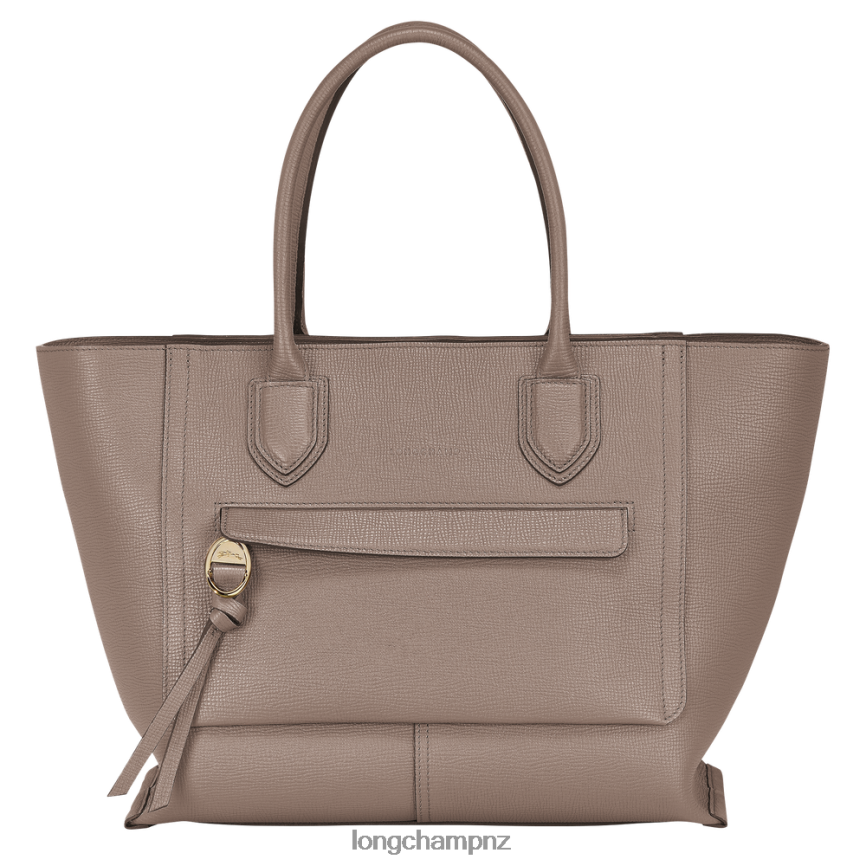 Women Taupe Longchamp Mailbox Handbag Bags L06408172