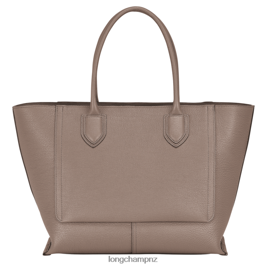 Women Taupe Longchamp Mailbox Handbag Bags L06408172