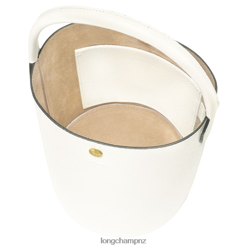 Women White Longchamp Epure Bucket bag Bags L0640836