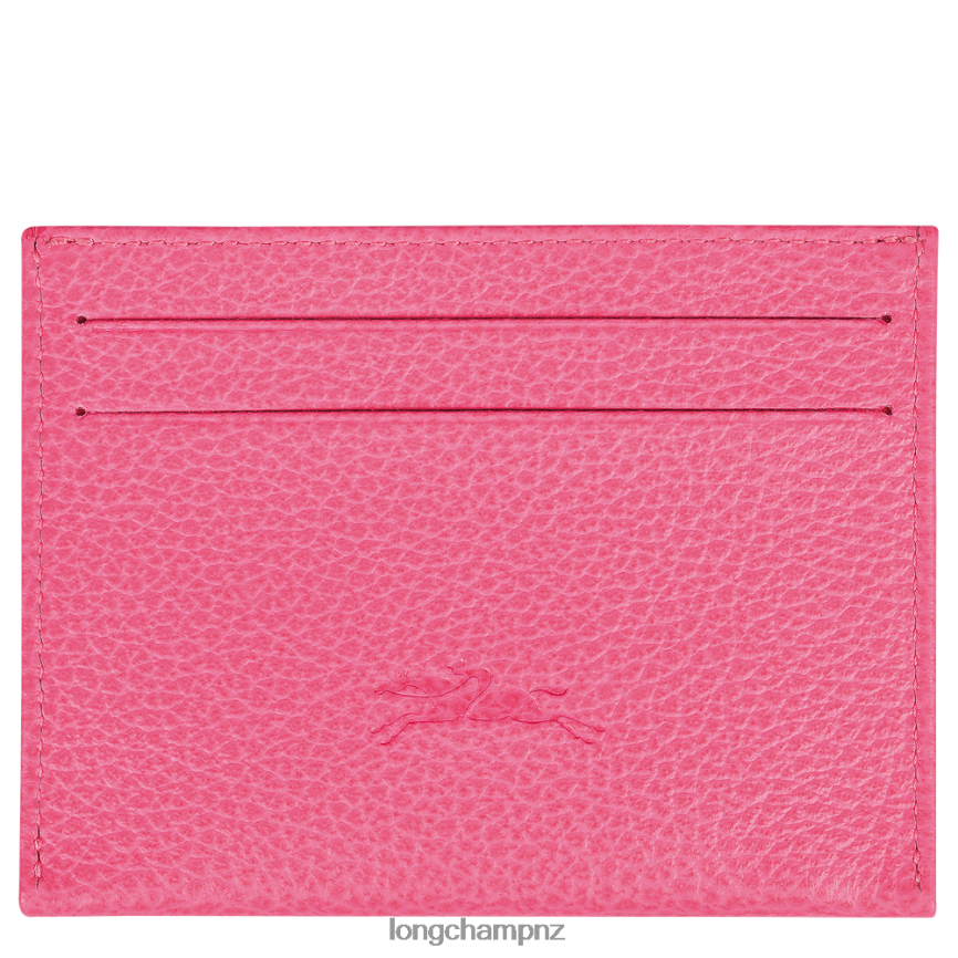 Women Candy Longchamp Le Foulonne Cardholder Leather Goods L06408648