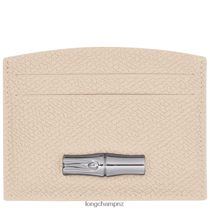 Women Paper Longchamp Roseau Card holder Leather Goods L06408639