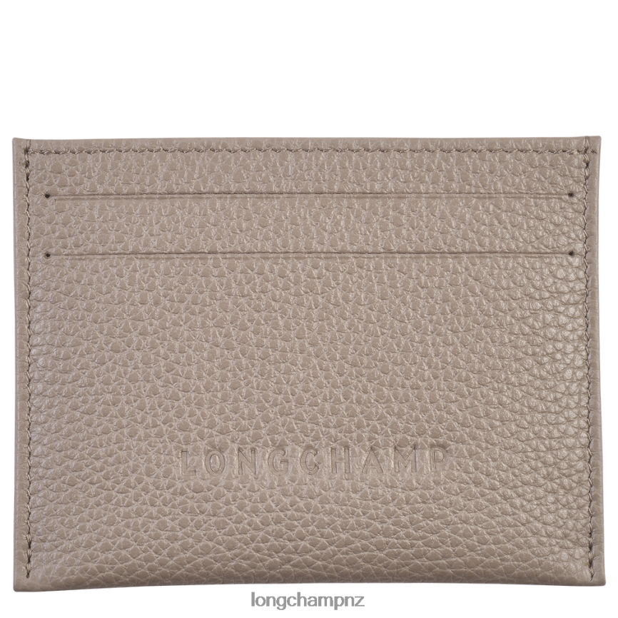 Women Turtledove Longchamp Le Foulonne Cardholder Leather Goods L06408647