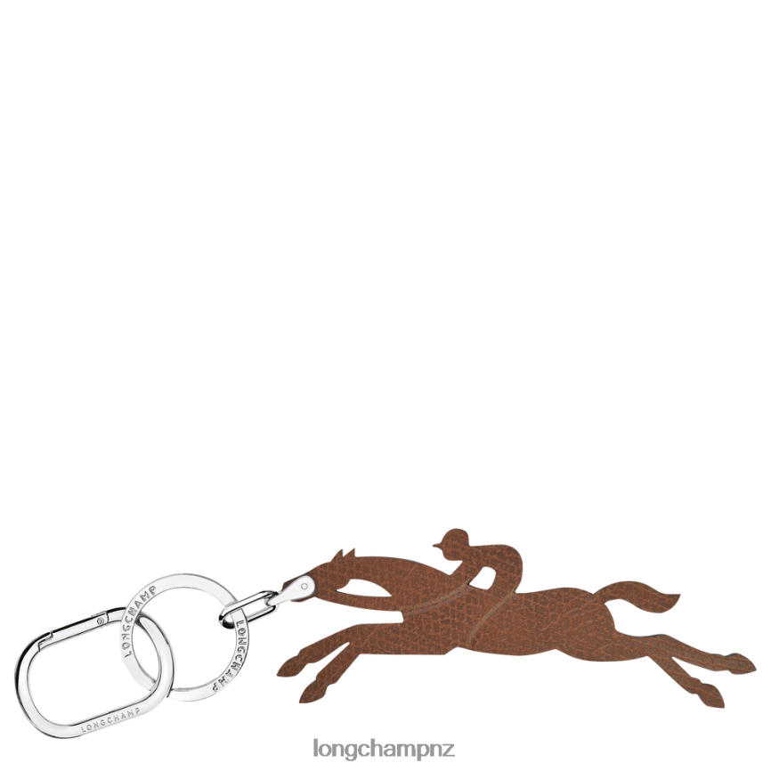 Women Brown Longchamp Le Pliage Key Rings Leather Goods L06408732