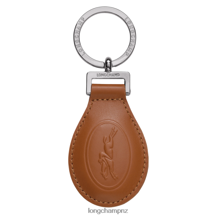 Women Caramel Longchamp Le Foulonne Key Rings Leather Goods L06408750