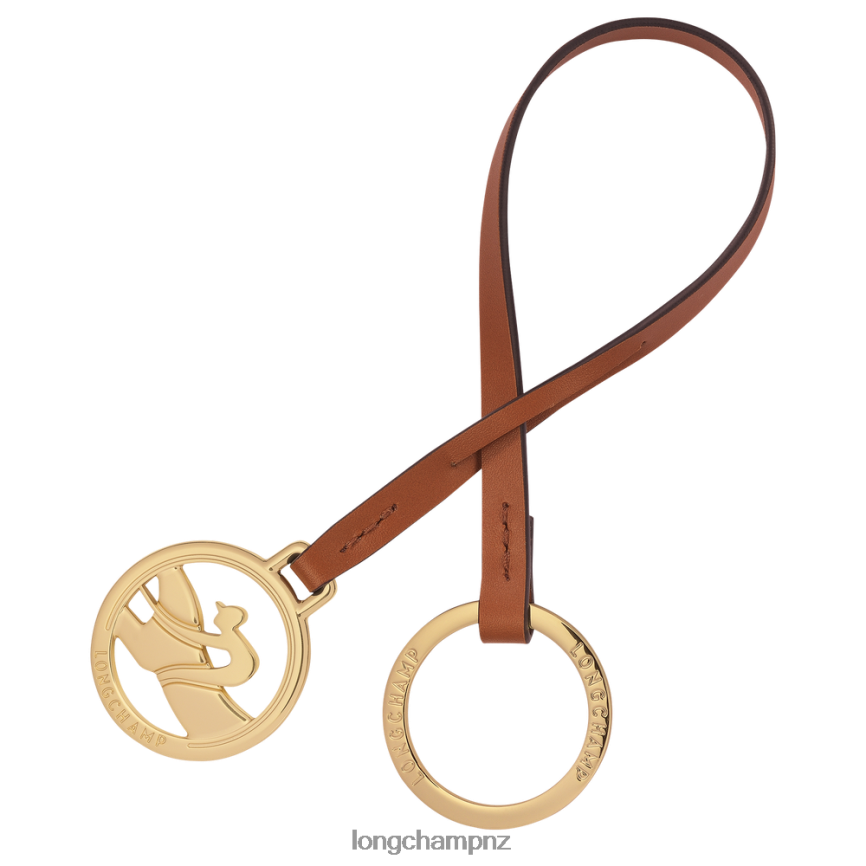 Women Cognac Longchamp Box-Trot Key rings Leather Goods L06408741