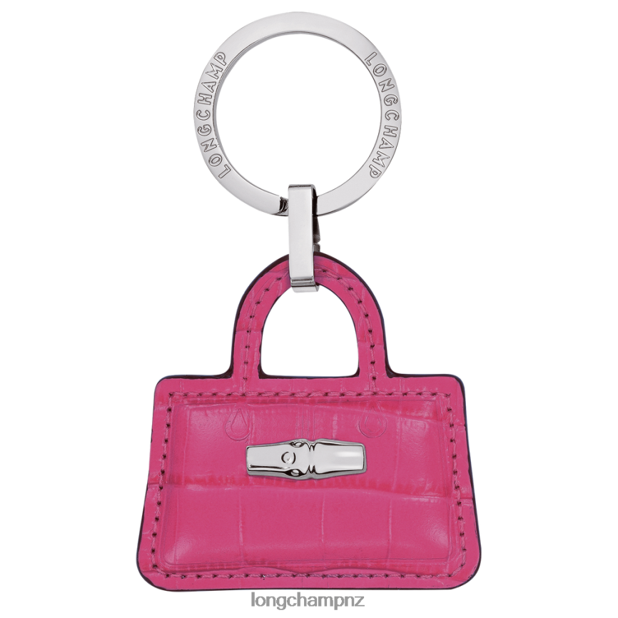 Women Fuchsia Longchamp Roseau Key rings Leather Goods L06408743
