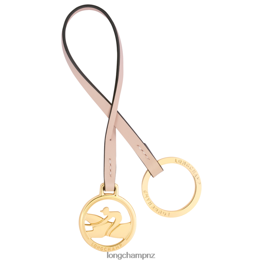 Women Pale Pink Longchamp Box-Trot Key rings Leather Goods L06408742