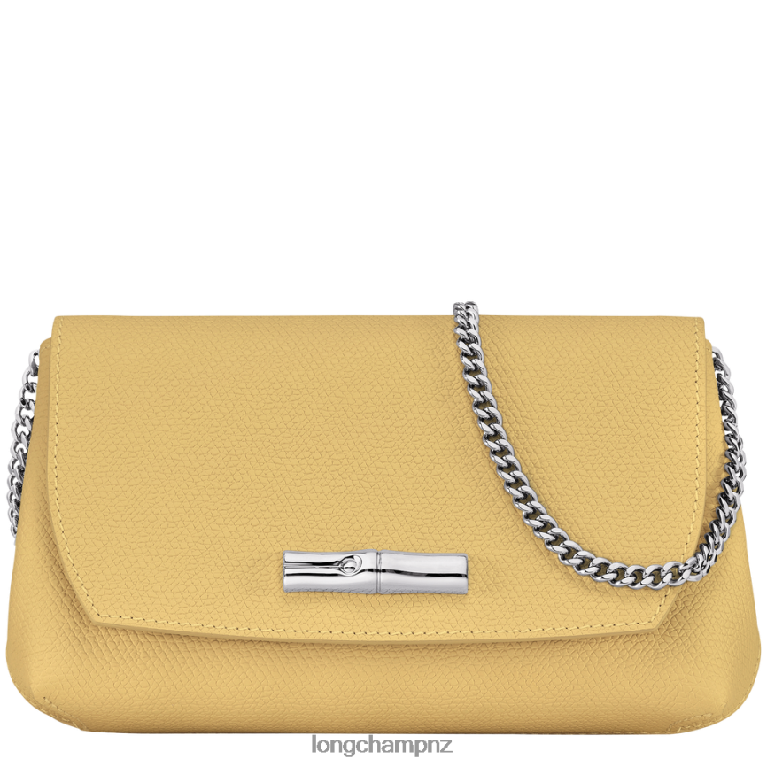 Women Corn Longchamp Roseau Clutch Leather Goods L06408252