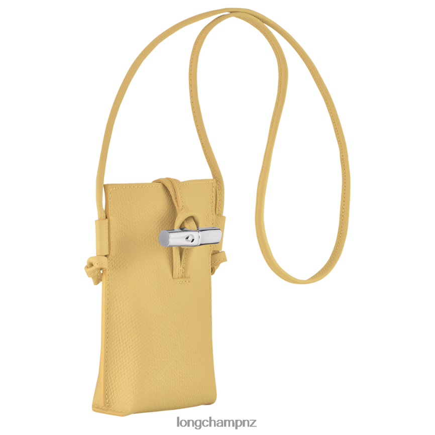 Women Corn Longchamp Roseau Phone case with lace Leather Goods L06408685