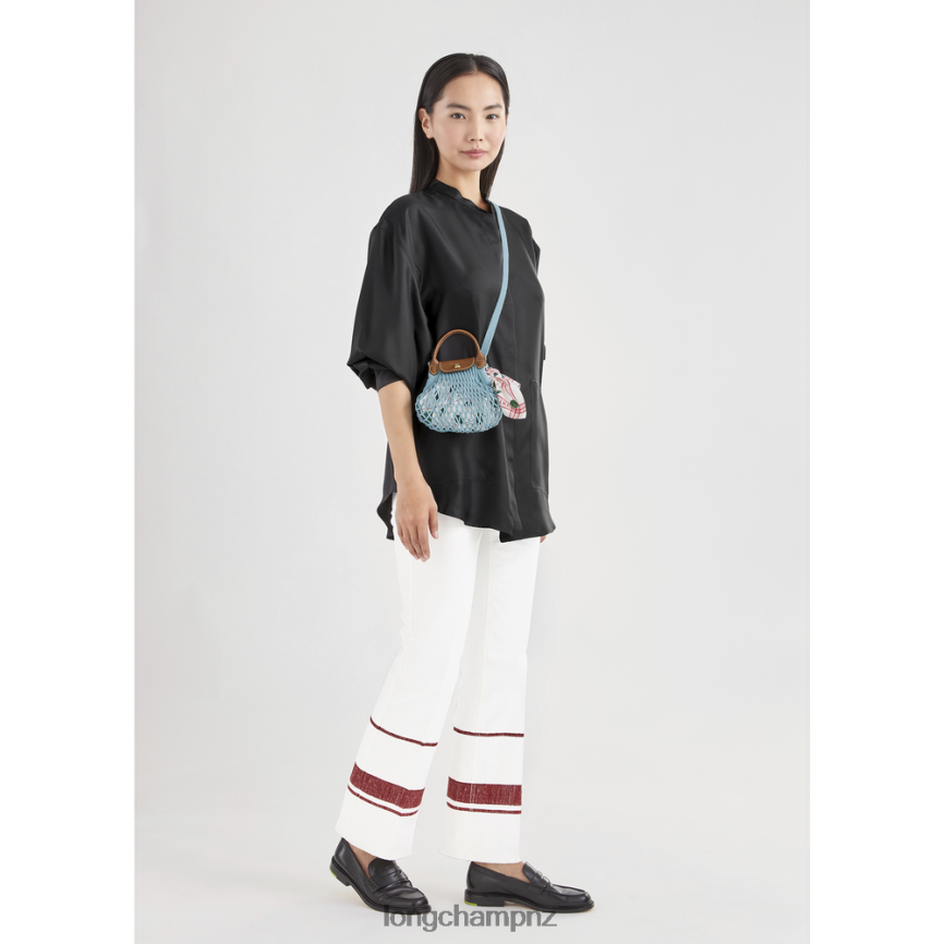 Women Lagoon Longchamp Le Pliage Filet Mesh bag Leather Goods L06408219