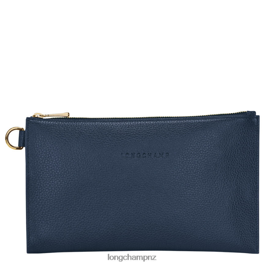 Women Navy Longchamp Le Foulonne Pouch Leather Goods L06408705