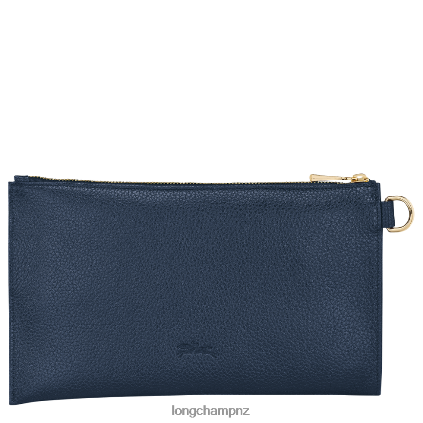 Women Navy Longchamp Le Foulonne Pouch Leather Goods L06408705