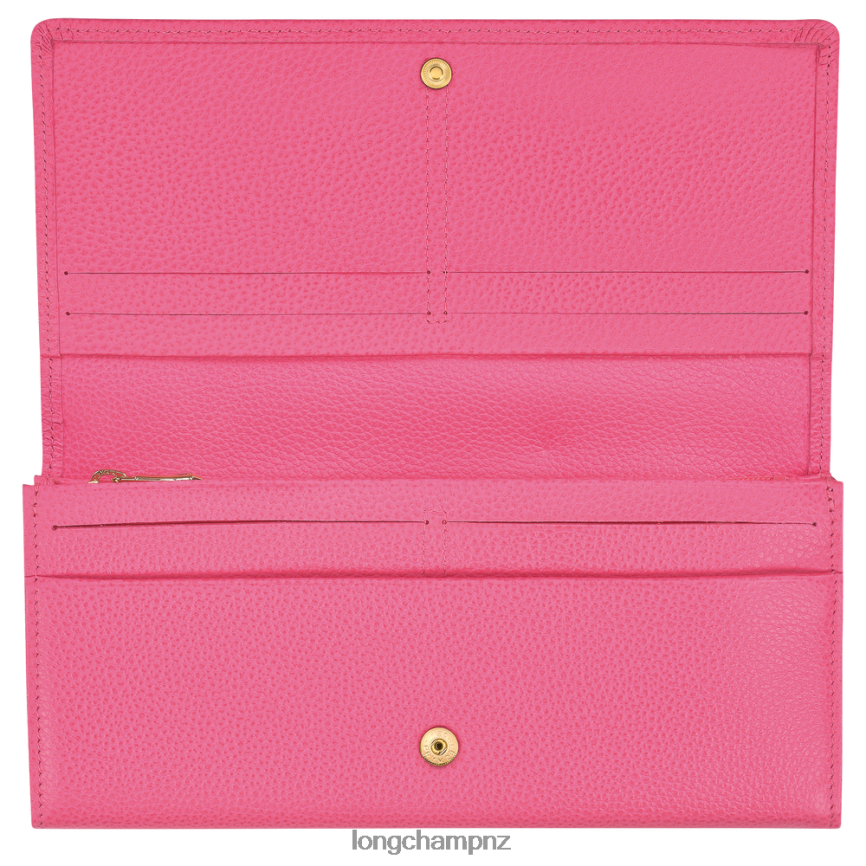 Women Candy Longchamp Le Foulonne Continental wallet Leather Goods L06408607