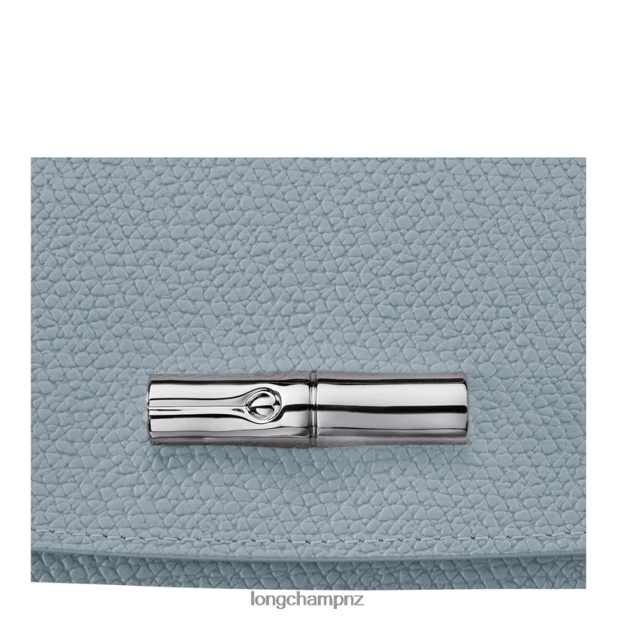 Women Cloud Blue Longchamp Roseau Continental wallet Leather Goods L06408591