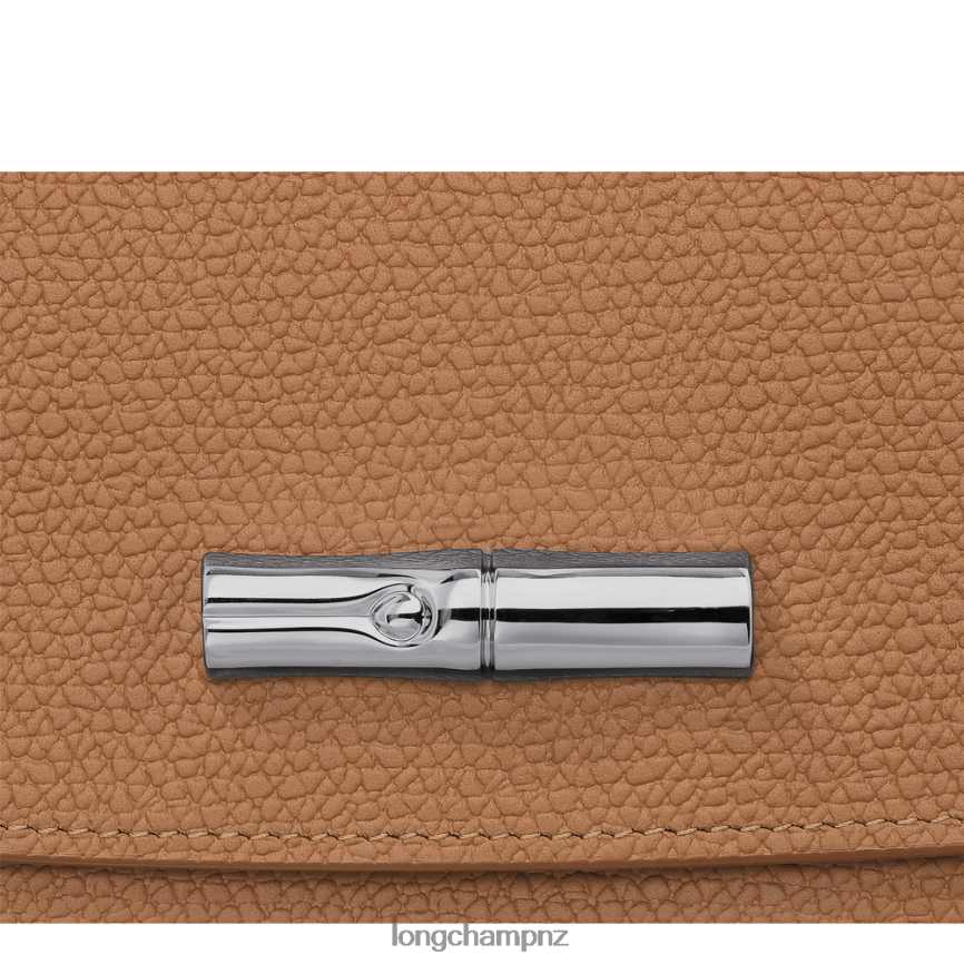 Women Natural Longchamp Roseau Continental wallet Leather Goods L06408588