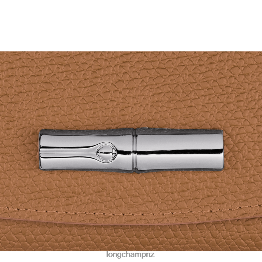 Women Natural Longchamp Roseau Wallet Leather Goods L06408576
