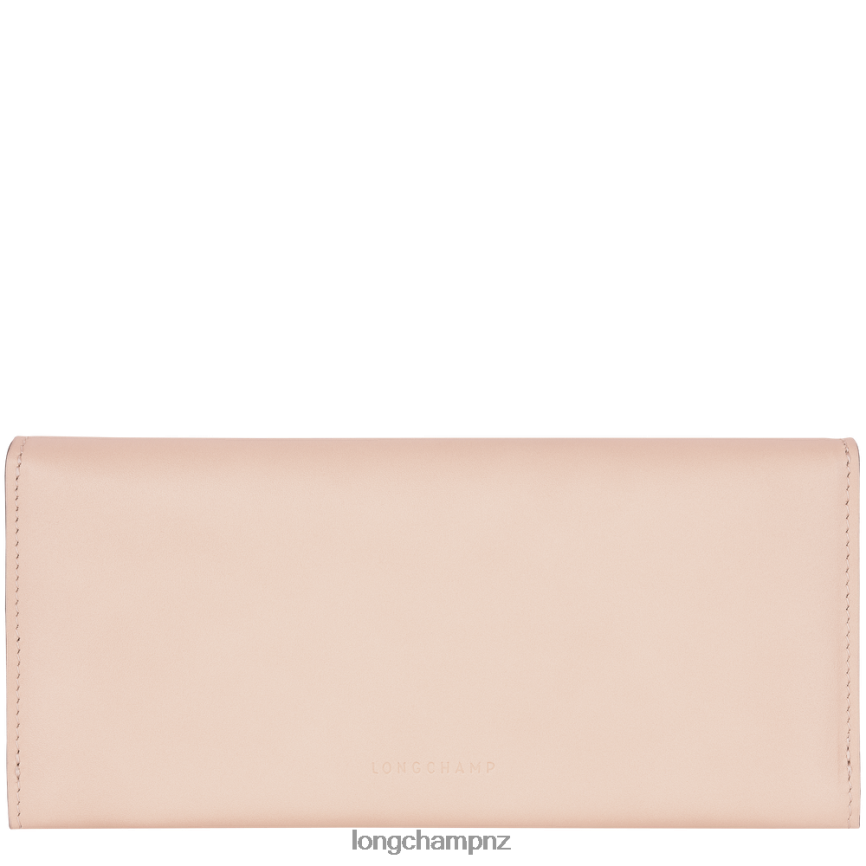 Women Pale Pink Longchamp Box-Trot Continental wallet Leather Goods L06408561