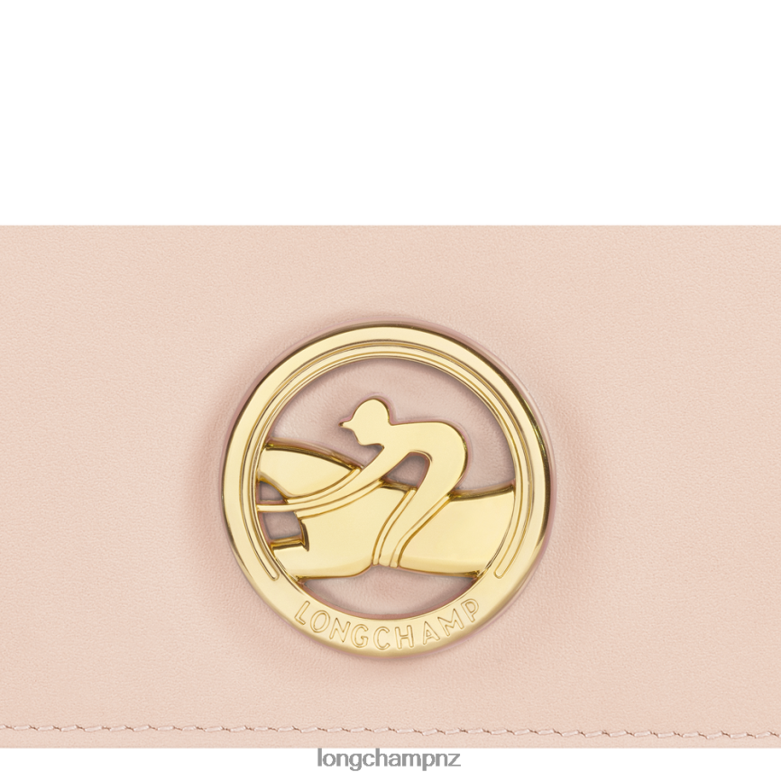 Women Pale Pink Longchamp Box-Trot Continental wallet Leather Goods L06408561