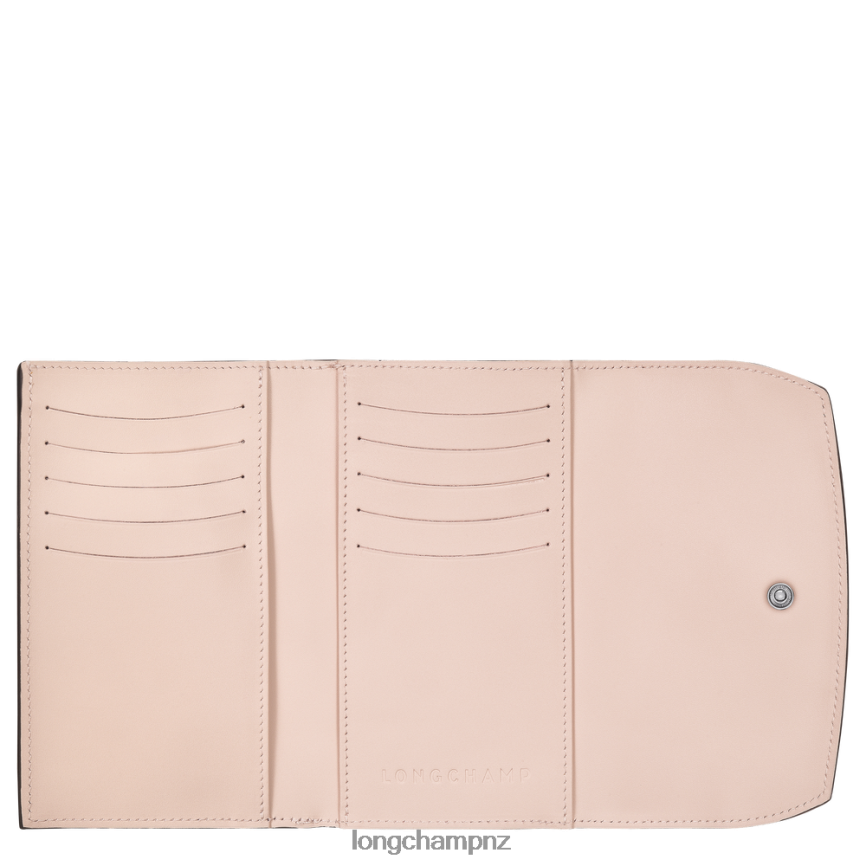 Women Pale Pink Longchamp Roseau Wallet Leather Goods L06408564