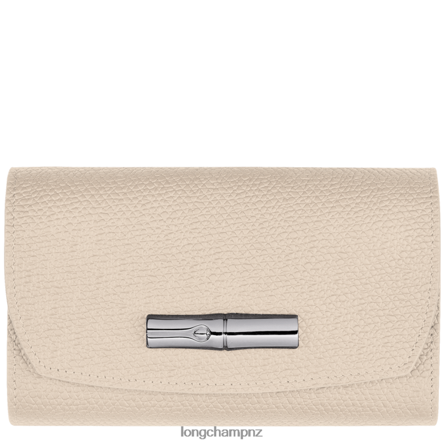 Women Paper Longchamp Roseau Wallet Leather Goods L06408578