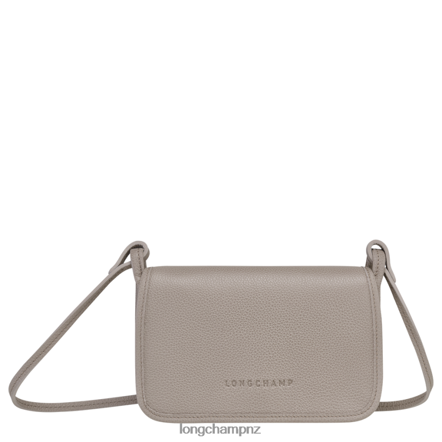 Women Turtledove Longchamp Le Foulonne Wallet on chain Leather Goods L06408332