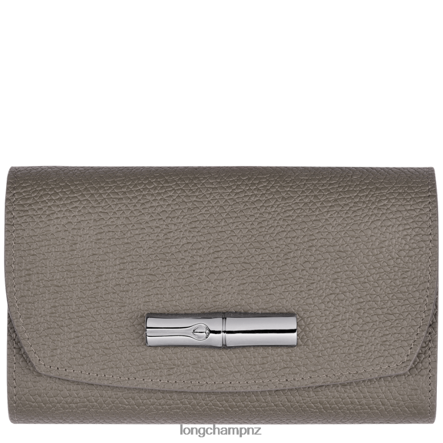 Women Turtledove Longchamp Roseau Wallet Leather Goods L06408580