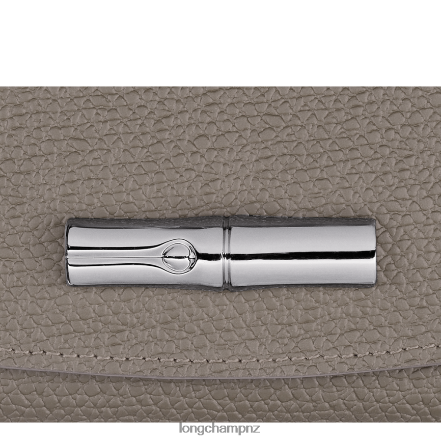 Women Turtledove Longchamp Roseau Wallet Leather Goods L06408580