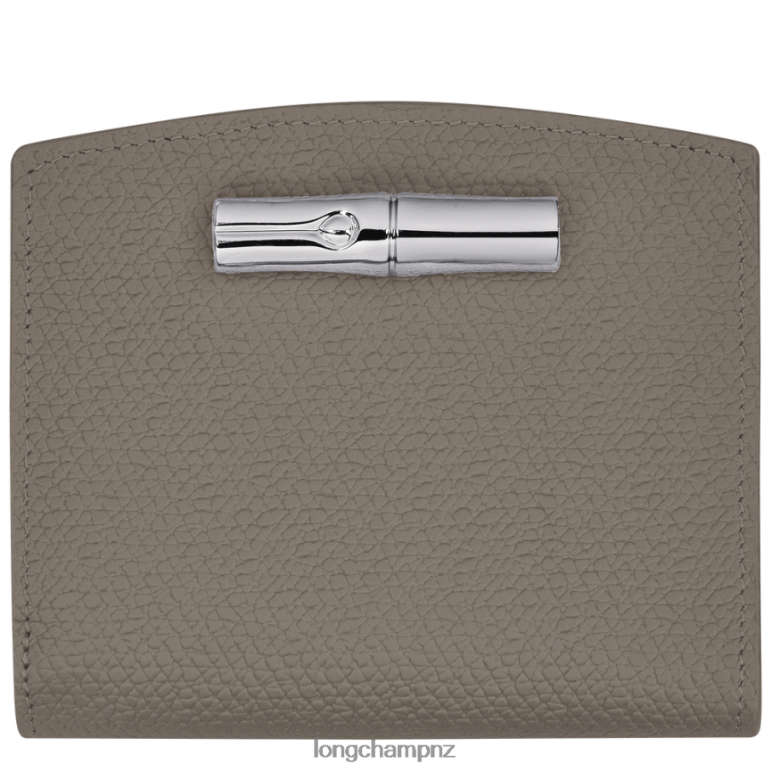 Women Turtledove Longchamp Roseau Wallet Leather Goods L06408586