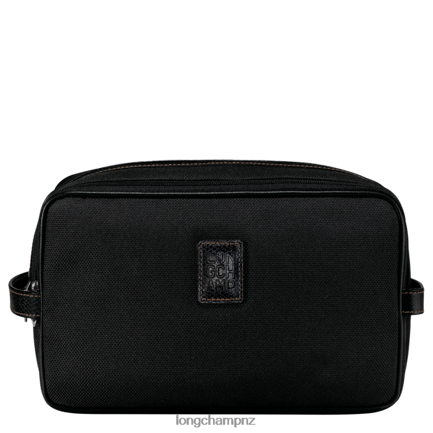 Women Black Longchamp Boxford Toiletry case Bags L06408862