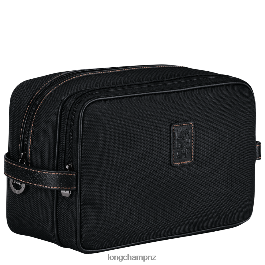 Women Black Longchamp Boxford Toiletry case Bags L06408862