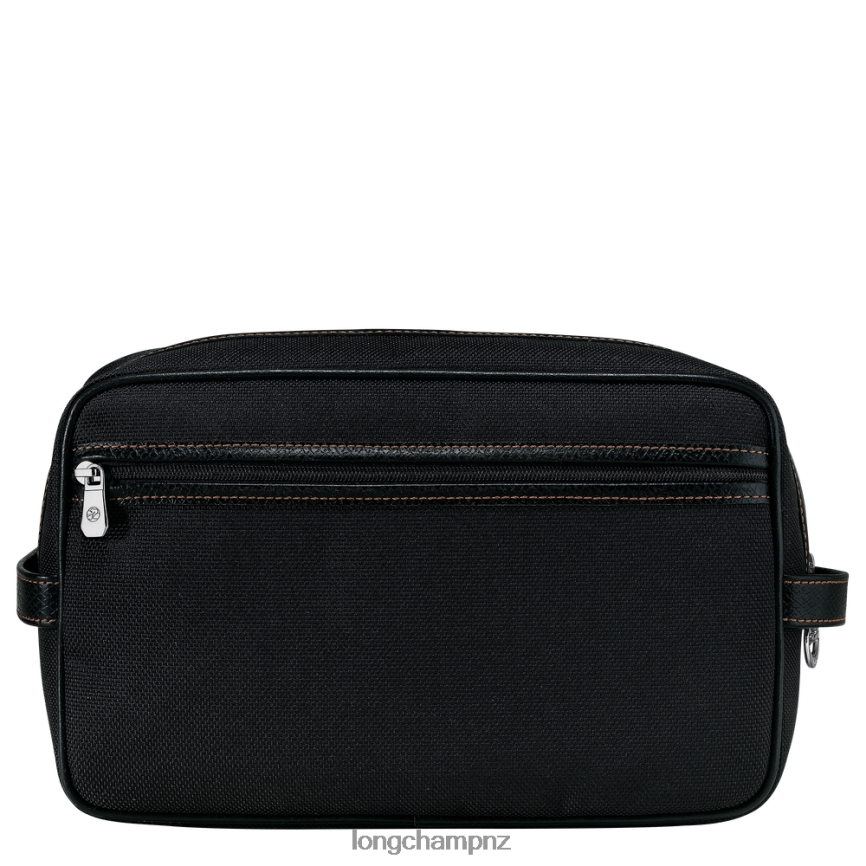 Women Black Longchamp Boxford Toiletry case Bags L06408862