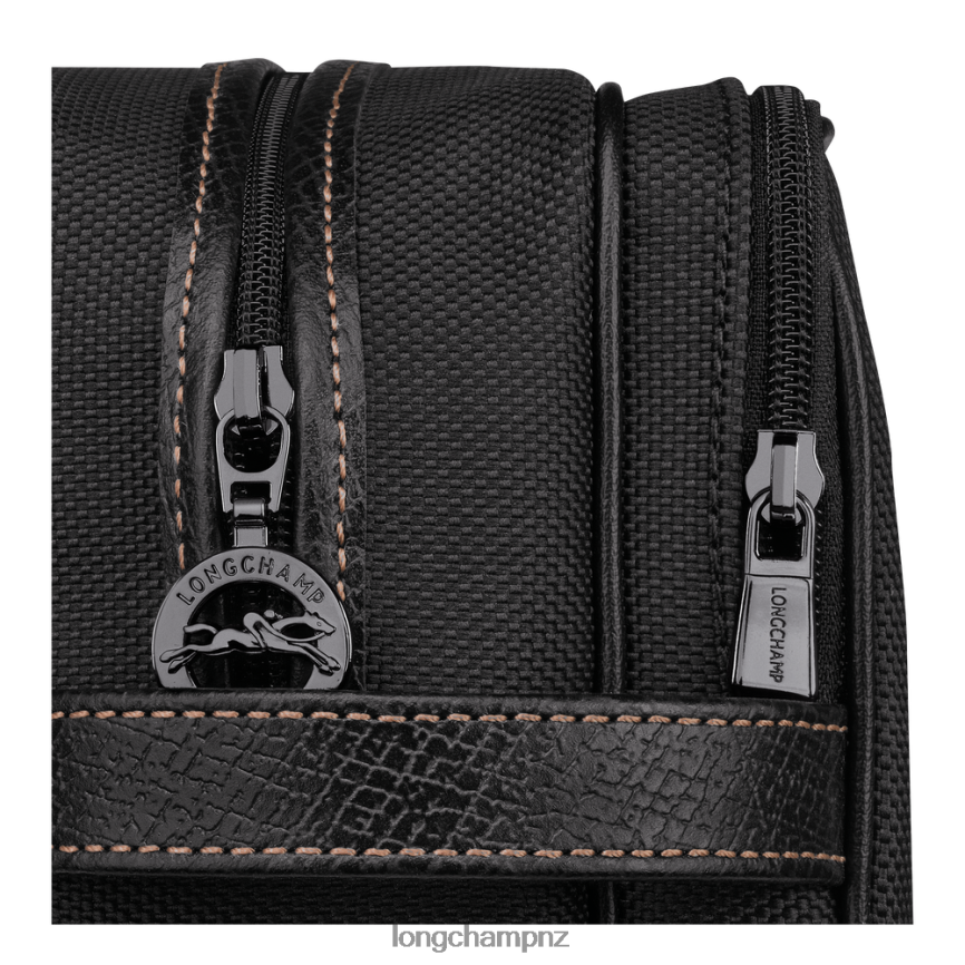 Women Black Longchamp Boxford Toiletry case Bags L06408862