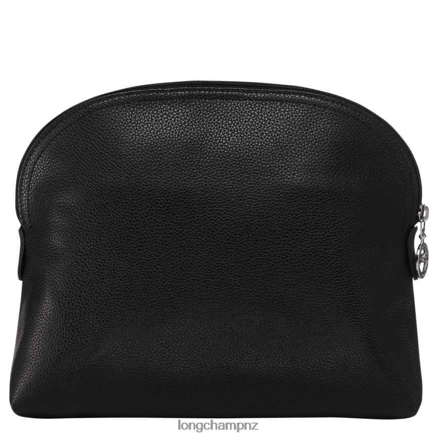 Women Black Longchamp Le Foulonne Toiletry case Bags L06408875