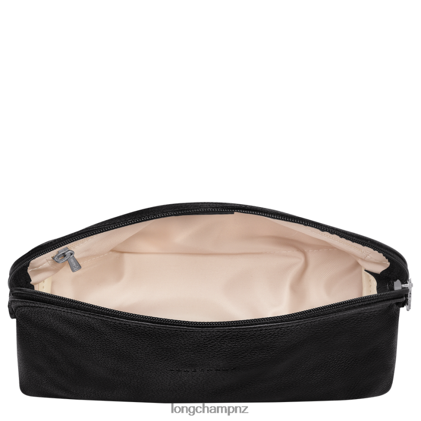 Women Black Longchamp Le Foulonne Toiletry case Bags L06408875