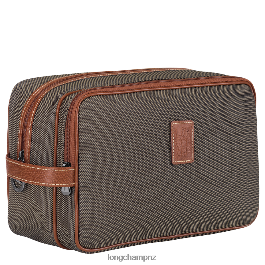 Women Brown Longchamp Boxford Toiletry case Bags L06408863