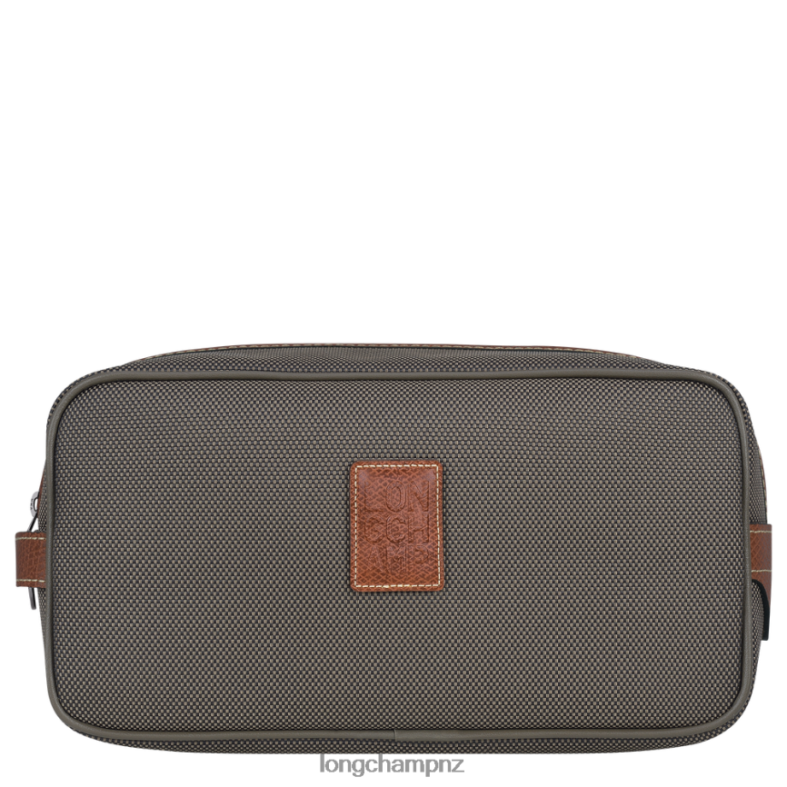 Women Brown Longchamp Boxford Toiletry case Bags L06408866