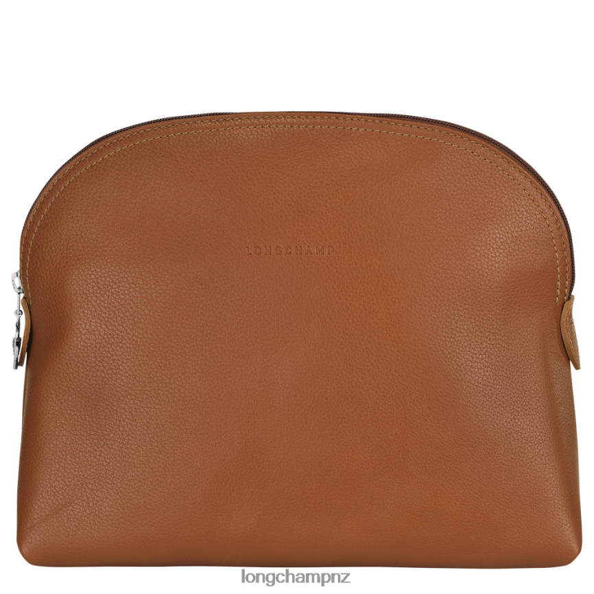 Women Caramel Longchamp Le Foulonne Toiletry case Bags L06408877