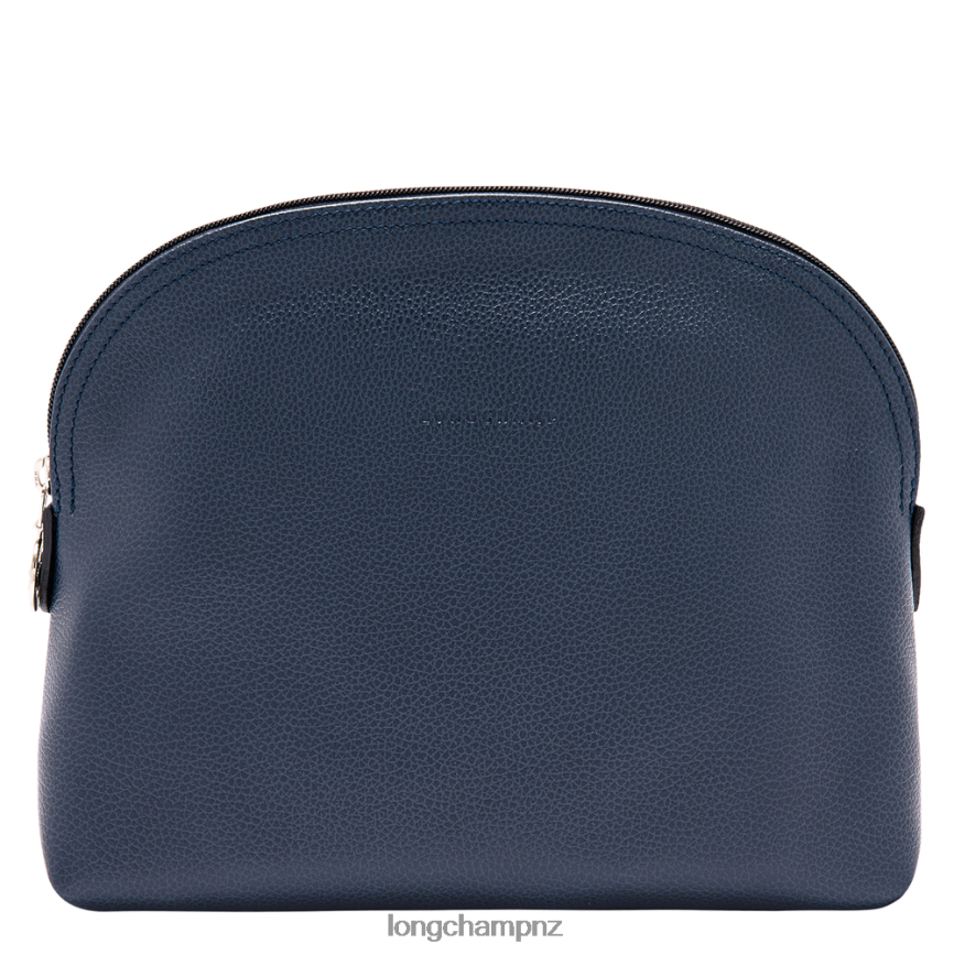 Women Navy Longchamp Le Foulonne Toiletry case Bags L06408876