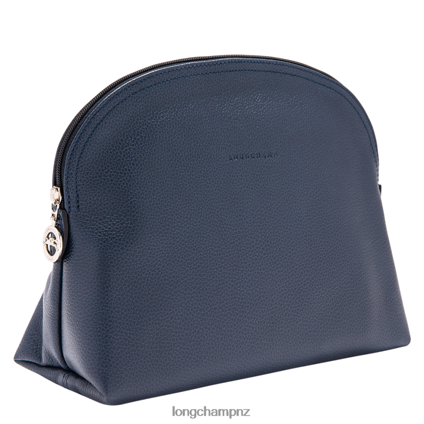 Women Navy Longchamp Le Foulonne Toiletry case Bags L06408876