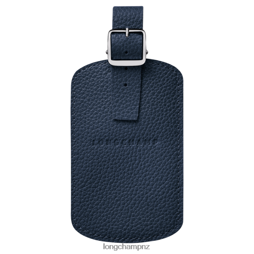 Women Navy Longchamp Le Foulonne Luggage tag Accessories L06408854