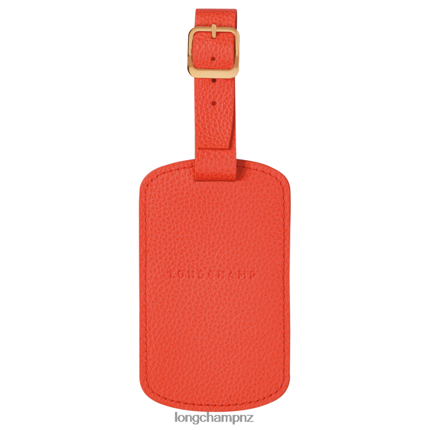 Women Orange Longchamp Le Foulonne Luggage tag Accessories L06408852