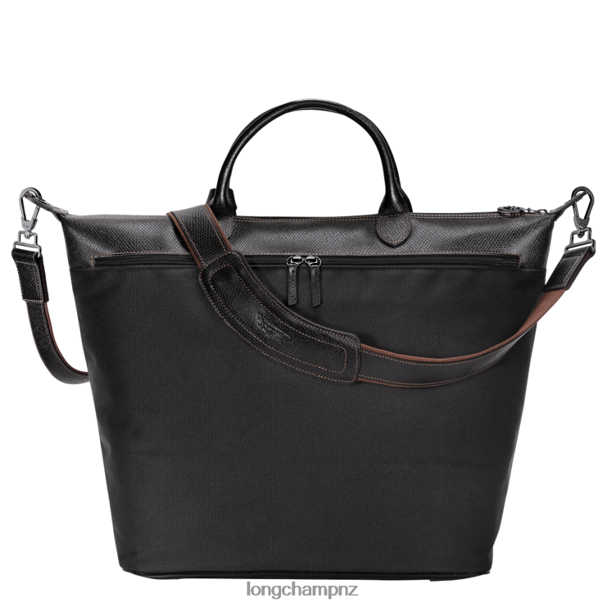 Women Black Longchamp Boxford Travel bag Bags L06408762